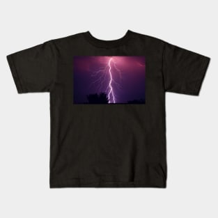 Lightning at Night Kids T-Shirt